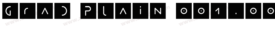 Grad Plain 001.001字体转换